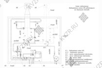 Схема подключения и монтажа водогрейного промышленного котла 0.3 МВт на дизеле
