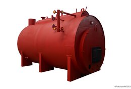 Парогенератор 1200 кг в час 170 С твердотопливный